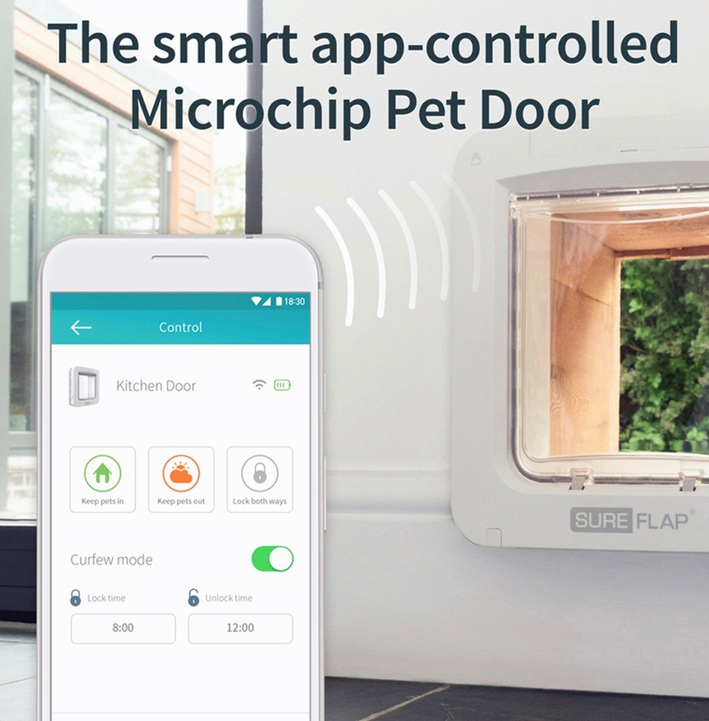 Smart App Controlled Microchip Pet Door