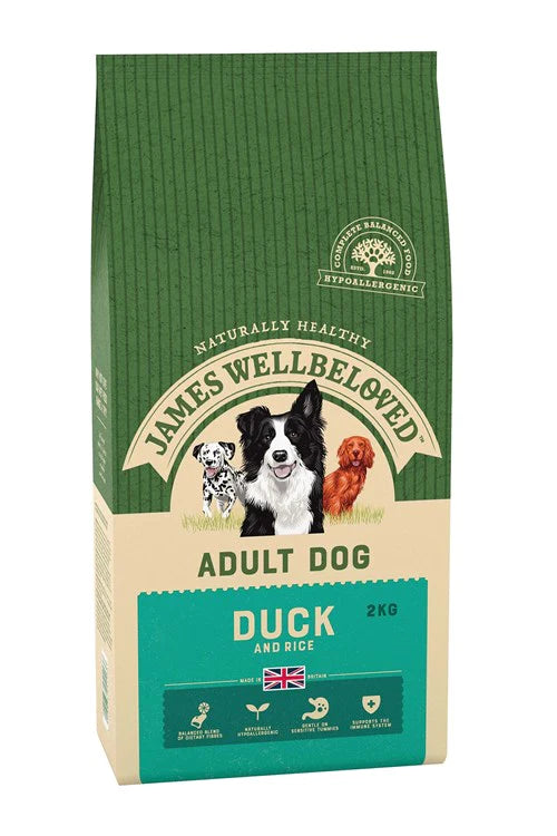 James Wellbeloved Canine Maintenance Kibble Adult Duck & Rice - 2kg