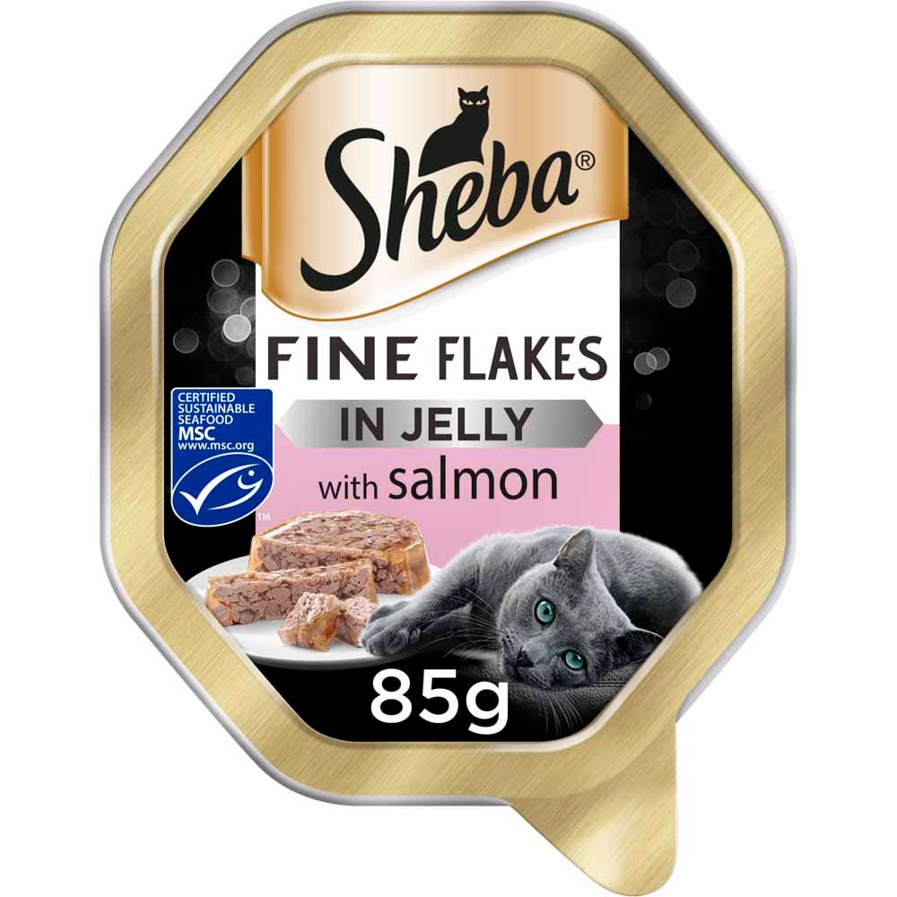 Sheba Fine Flakes Salmon In Jelly for Cats - 85g
