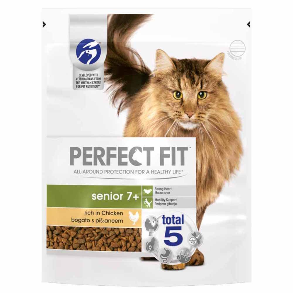 Perfect Fit Complete Dry Food for Senior Cats - Chicken - 750g