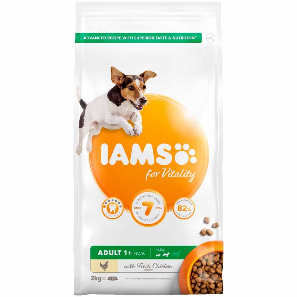 Iams Vitality with Fresh Chicken Food for Small & Medium Adult Dogs