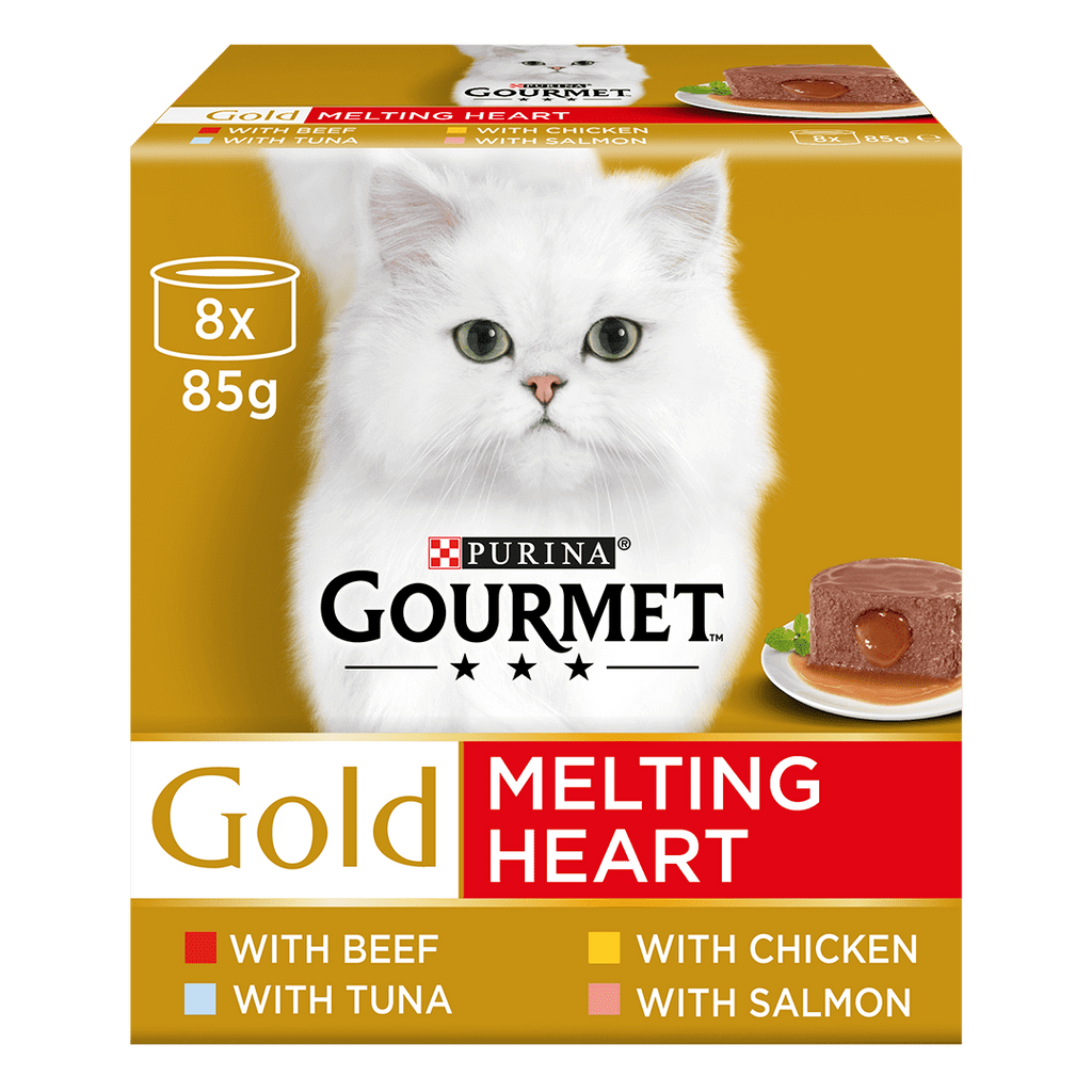 Gourmet Gold Melting Heart Meat And Fish Wet Cat Food