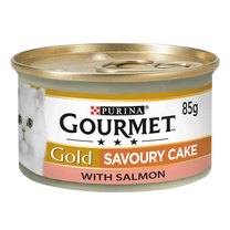 Gourmet Gold Savoury Cake Salmon In Gravy - 85g