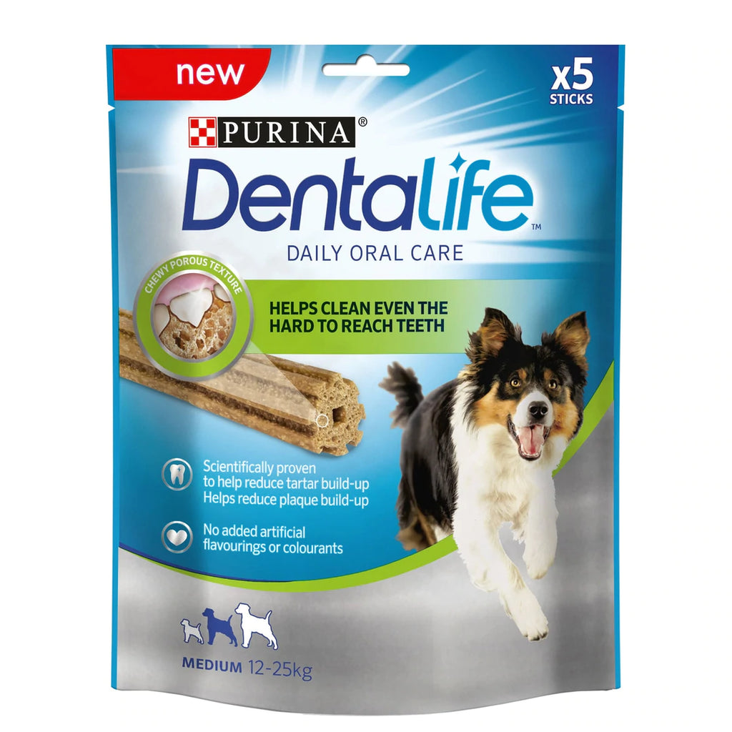 Purina Dentalife Daily Oral Care Chicken Chews for Dogs Medium 345g