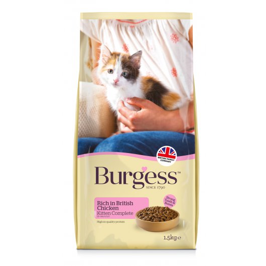 Burgess Nutritious Chicken Food for Kittens 1.5kg