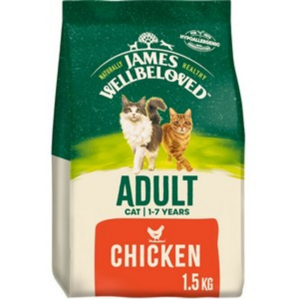 James Wellbeloved Grain Free Dry Cat Food Adult Chicken