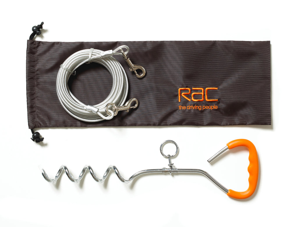 Rac Tie Out Stake & Cable Kit
