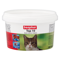 Beaphar Top 10 Multivitamin Tablets for Cats 117g