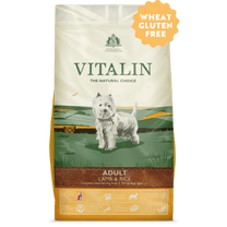 Vitalin Natural Lamb & Rice Food for Dogs 12kg