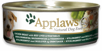 Applaws Wet Dog Food in Can - Chicken Beef Liver & Vegetables - 156g