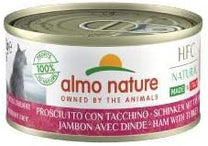 Almo Nature HFC Natural Wet Cat Food in Tin Made In Italy - Ham & Turkey
