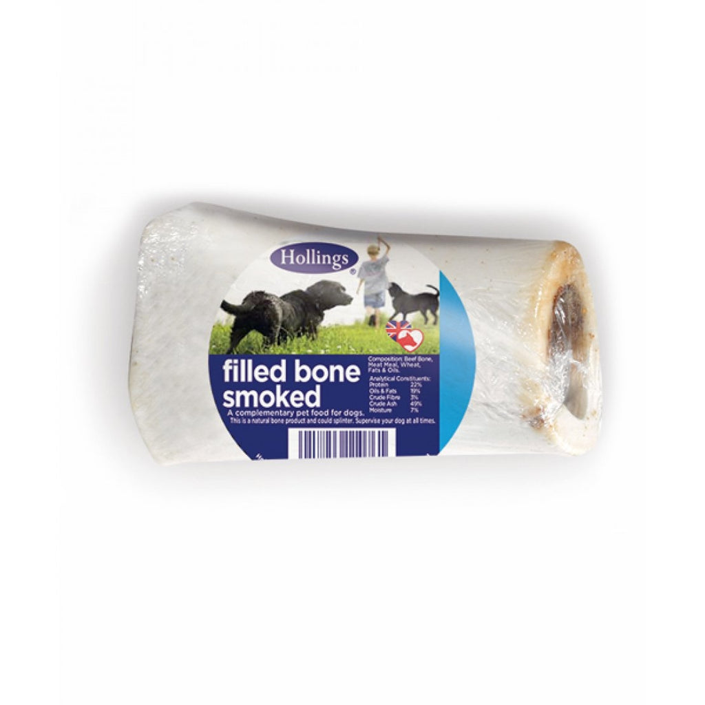 Hollings Wrapped Filled Bones Smoked Treats for Dogs - Pack of 20