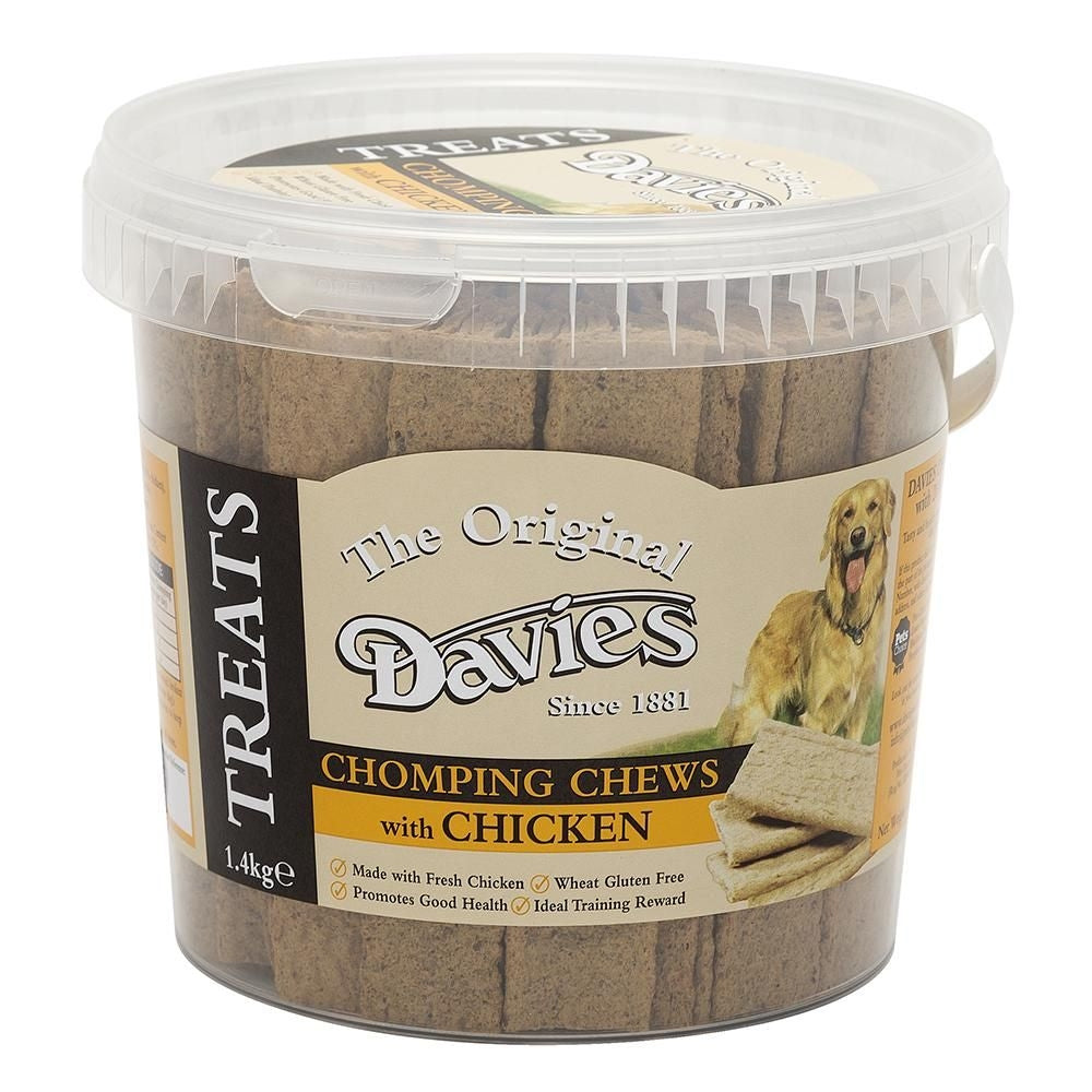 The Original Davies Chomping Chicken Chews for Dogs - 1.4kg