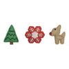 Pet Brands Festive Felt Catnip Toys for Cats - Pack of 3