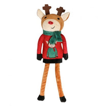 Pet Brands Festive Plush Reindeer With Rope Legs Toy for Dogs