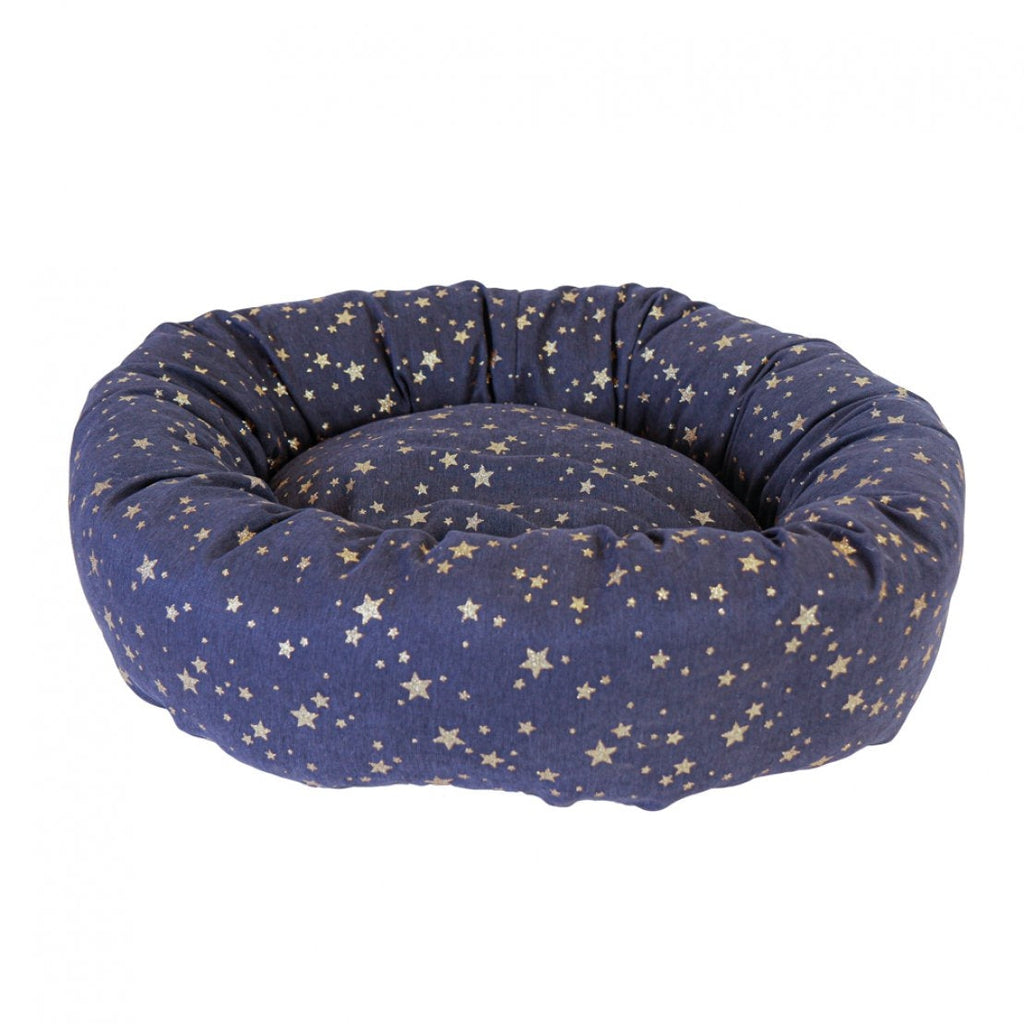 Pet Brands Starry Nights Donut Bed for Dogs - Navy