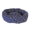 Pet Brands Starry Nights Donut Bed for Dogs - Navy