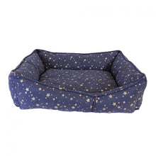 Pet Brands Starry Nights Sofa Bed for Dogs - Navy - Small