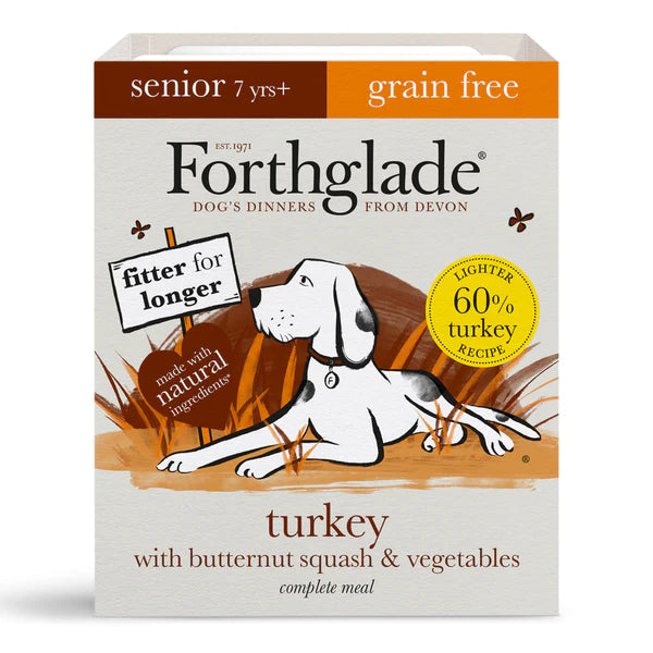 Forthglade Grain Free Turkey Butternut Squash & Veg Comp Senior Wet Dog Food