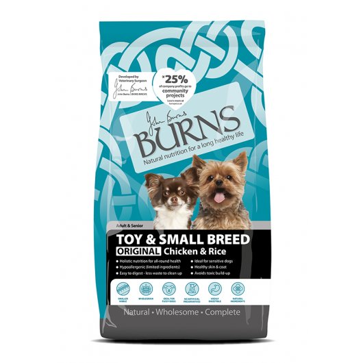 Burns Original with Chicken & Brown Rice for Small & Toy Breed Dogs 6kg