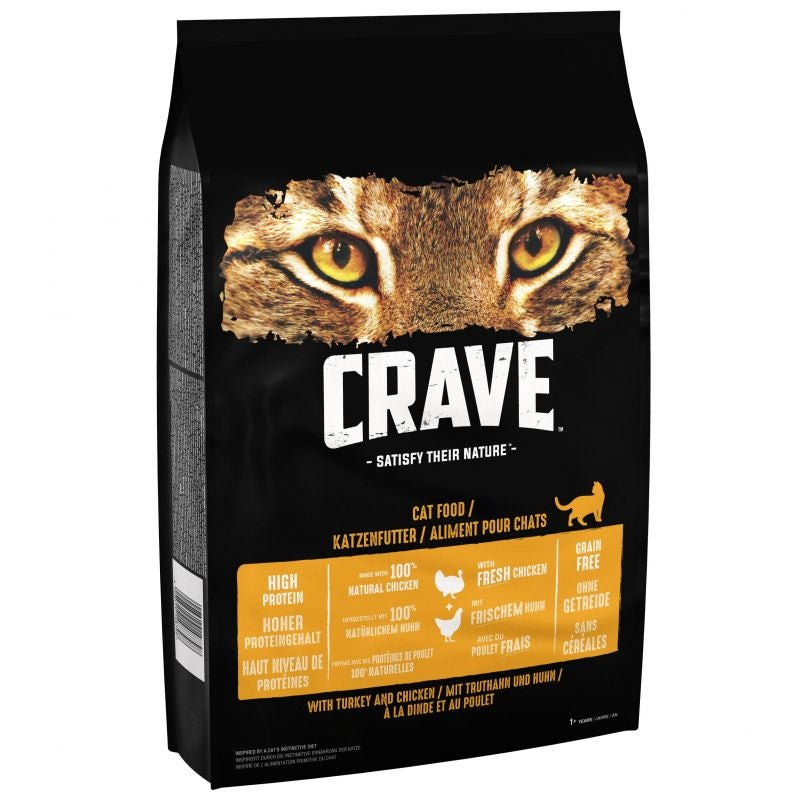 Crave Turkey & Chicken Dry Adult Cat Food
