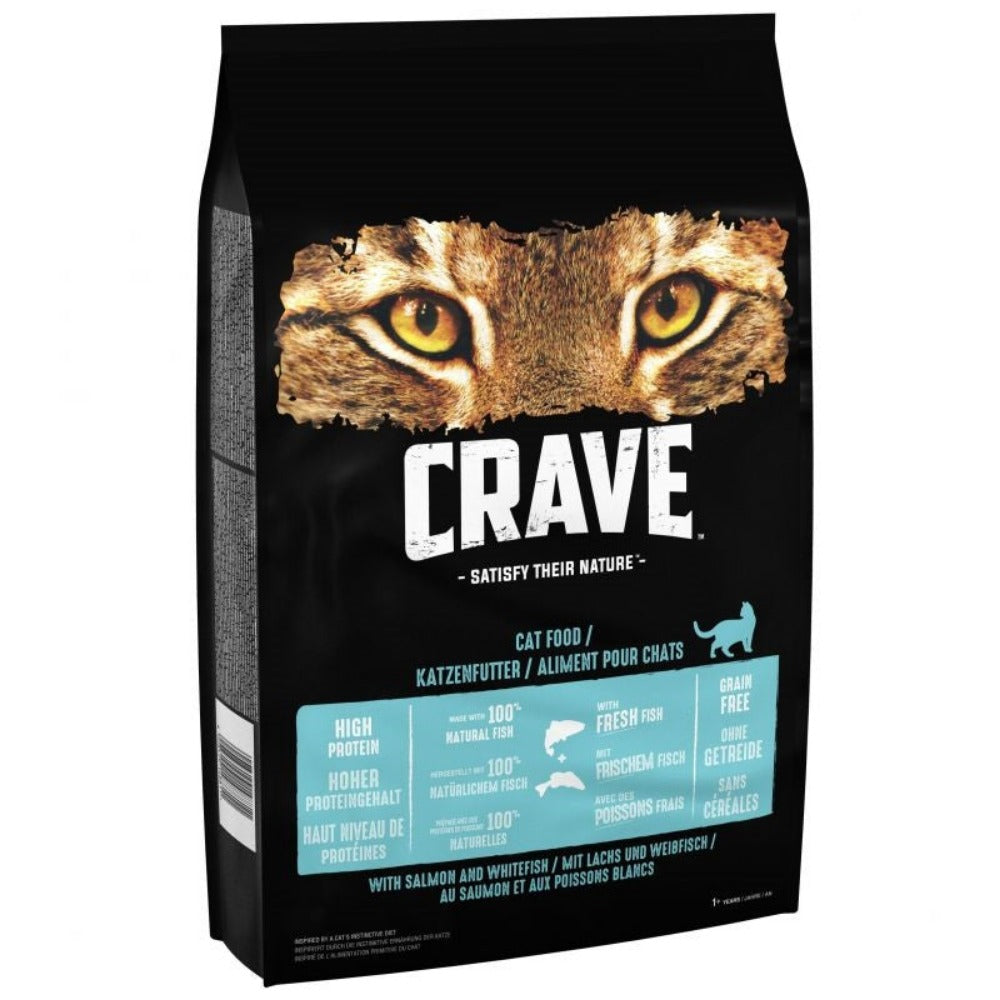 Crave Salmon & Whitefish Dry Adult Cat Food