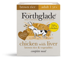 Forthglade Complete Meal Chicken, Liver with Brown Rice & Vegetables Food for Dogs 395g