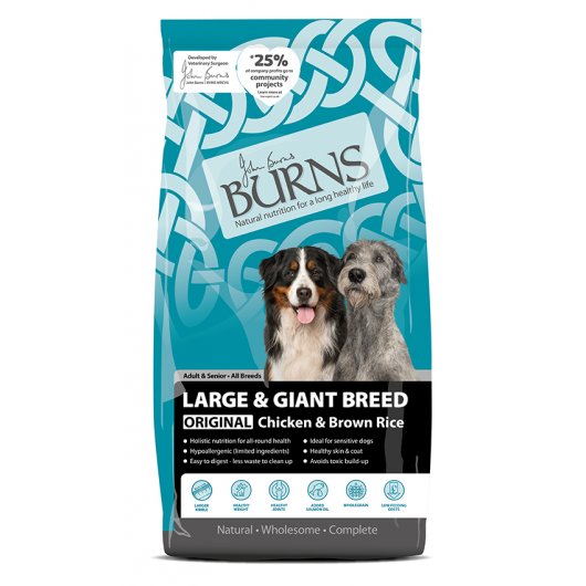 Burns Original with Chicken & Brown Rice for Large & Giant Breed Dogs 15kg