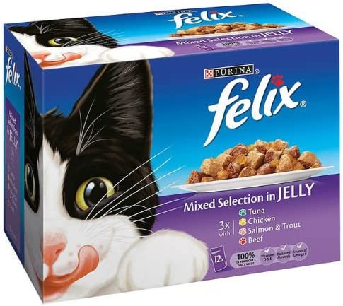 Felix Pouch Mixed Selection Jumbo Pack of 48 Pouches : : Pet  Supplies