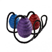 Caldex Classic Rubber Oval Rope Dog Toy 10cm