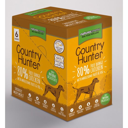 Country Hunter Free Range Chicken Dog Pouches 150g (Pack Of 6)