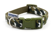 Ancol Fashion Nylon Adjustable Collar - Green Combat 30-50cm