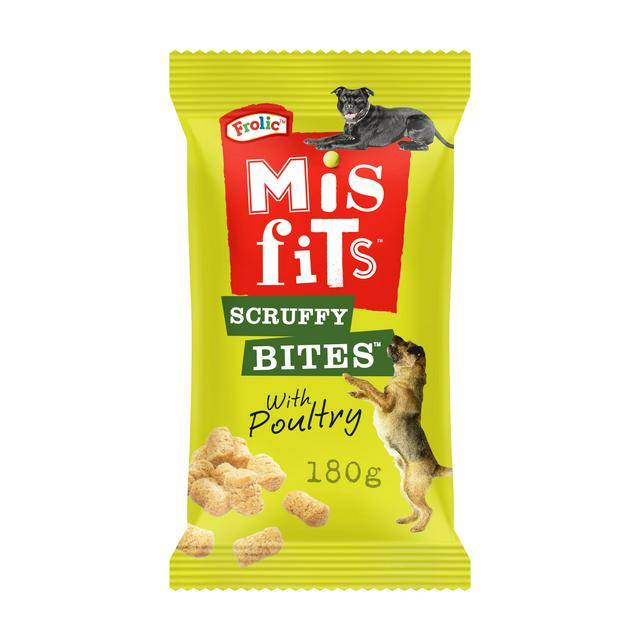 Misfits Scruffy Bites Mouth-Watering Treats for Dogs 180g