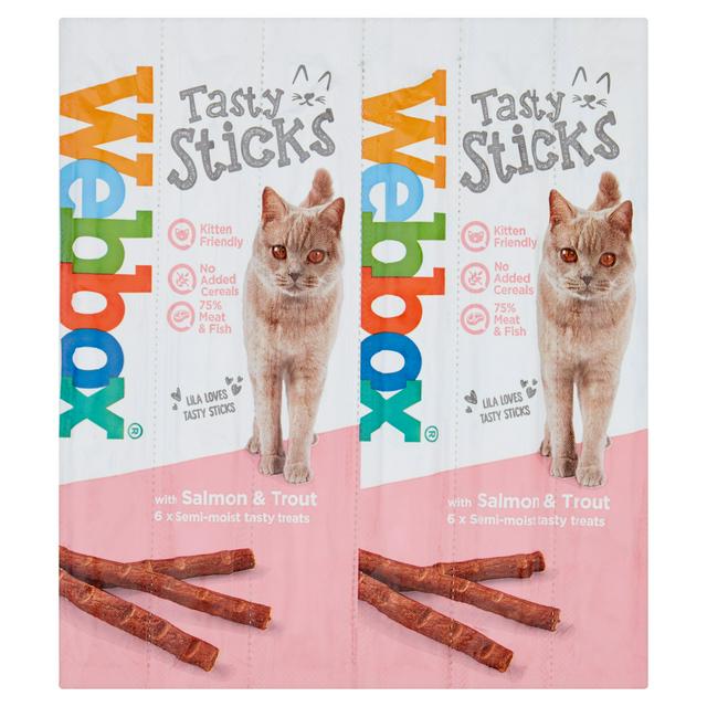 Webbox Salmon & Trout Sticks Treats for Cats