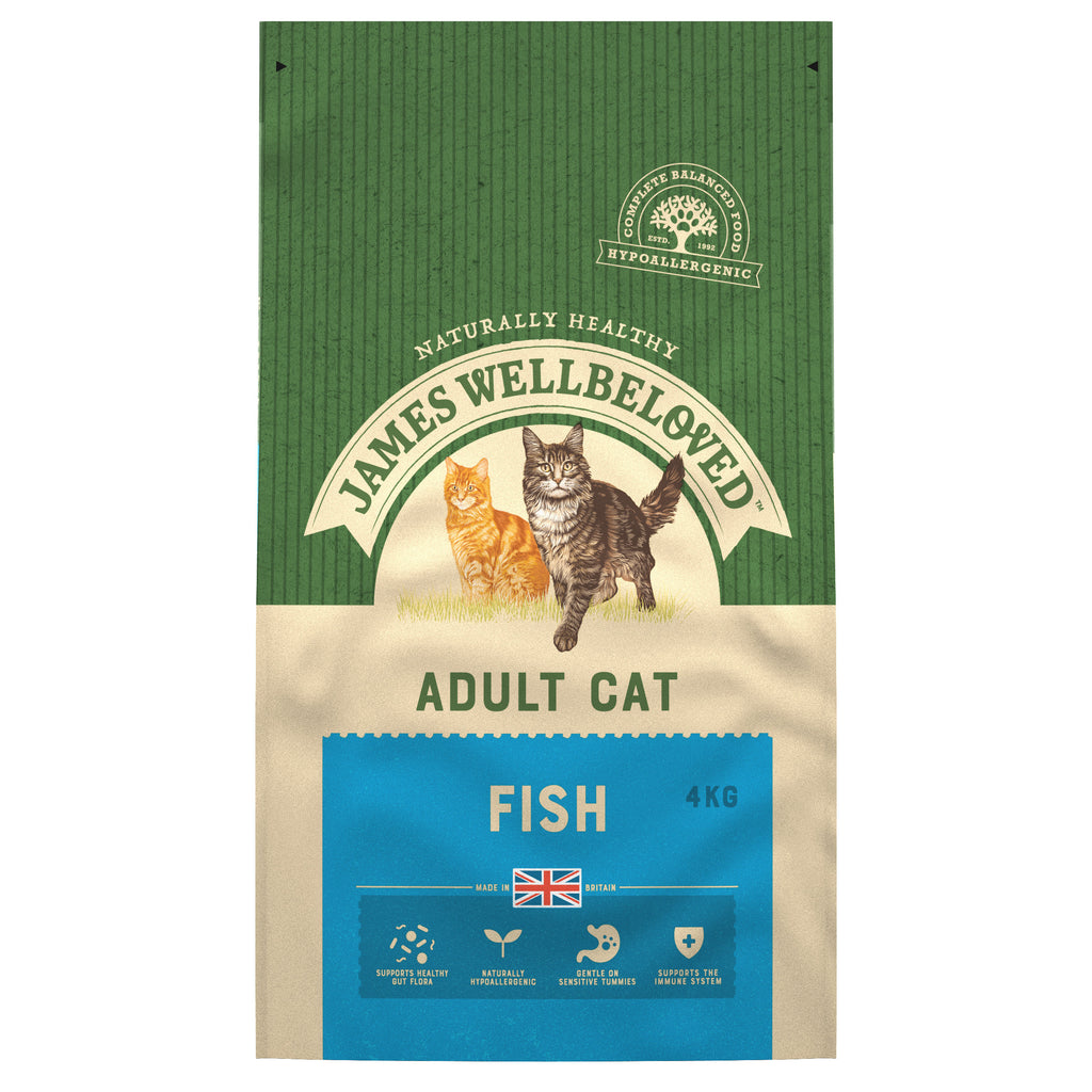 James Wellbeloved Dry Food for Cats - Fish & Rice - 4kg