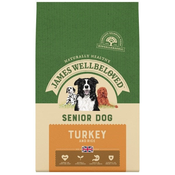 James Wellbeloved Canine Kibble Senior Turkey & Rice 15Kg