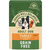 James Wellbeloved Grain-Free Turkey Pouch for Dogs 100g