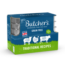 Butcher's Traditional Recipes Food Trays for Dogs 12 x 150g