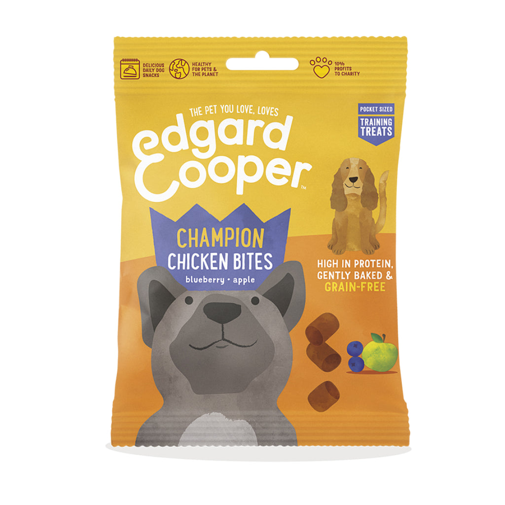 Edgard & Cooper Bites Grain Free Training Treats for Dogs - Chicken - 50g