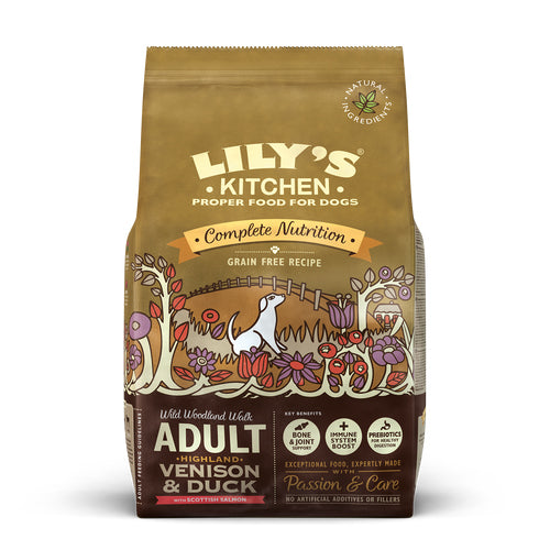 Lily's Kitchen Dry Adult Dog Food - Venison & Duck - 7kg