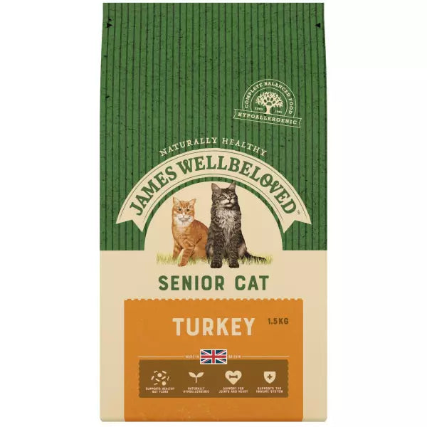 James Wellbeloved Adult Cat Senior Turkey 10kg
