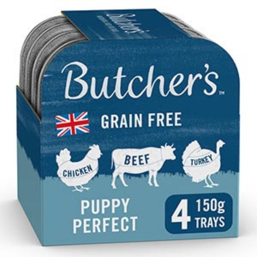 Butcher's Tray Puppy Perfect 4x150g