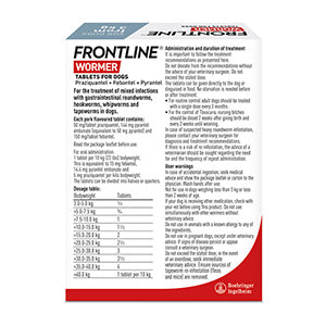 Frontline Wormer Tablets for Dogs