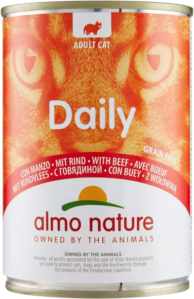 Almo Nature Daily Grain Free Wet Cat Food - Beef