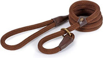 Heritage Deluxe Nylon Rope Slip Lead Brown 12mm X1.5m