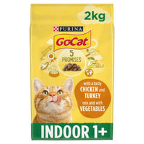 Go-Cat Indoor Adult Cat Food - Chicken & Vegetables - 2kg