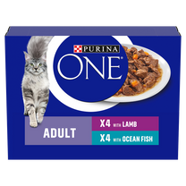 Purina One Ocean Fish & Lamb Adult Mini Fillets In Gravy