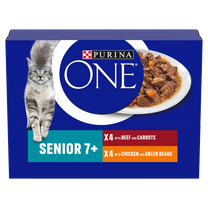 Purina One Chicken & Beef Senior 7+ Mini Fillets In Gravy