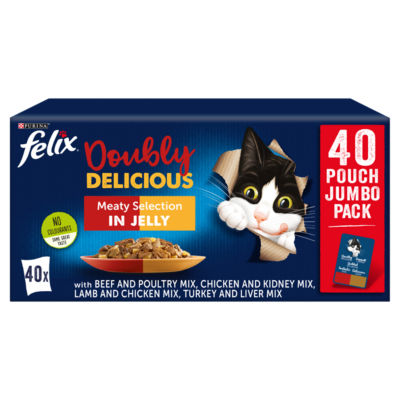 Purina Felix As Good As It Looks Tender Meat in Jelly Pouch for Cats 100g