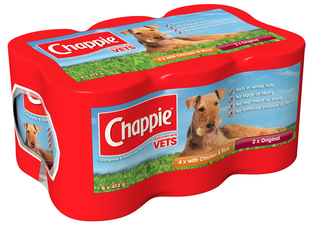 Chappie Favourites Canned Food for Dogs - 412g (Pack of 6)